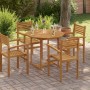 Tablero de mesa octogonal de madera maciza de teca 90x90x2,5 cm