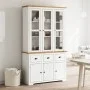 Aparador alto BODO madera pino blanco marrón 115,5x43x200,5 cm by vidaXL, Sideboards - Ref: Foro24-3206452, Price: 521,04 €, ...