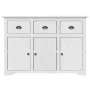 BODO hohes Sideboard aus massivem weißem Kiefernholz 115,5 x 43 x 200,5 cm von vidaXL, Sideboards - Ref: Foro24-3206451, Prei...