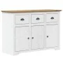 Aparador alto BODO madera pino blanco marrón 115,5x43x200,5 cm by vidaXL, Sideboards - Ref: Foro24-3206452, Price: 521,04 €, ...