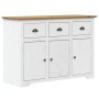 Aparador alto BODO madera pino blanco marrón 115,5x43x200,5 cm von vidaXL, Sideboards - Ref: Foro24-3206452, Preis: 532,96 €,...