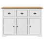 Aparador alto BODO madera pino blanco marrón 115,5x43x200,5 cm von vidaXL, Sideboards - Ref: Foro24-3206452, Preis: 532,96 €,...