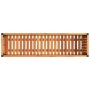 Jardinera de madera maciza de acacia y acero 110x30x27,5 cm