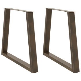 Patas para mesa de comedor en forma de V (2 unidades, acero