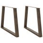Patas para mesa de comedor en forma de V (2 unidades, acero