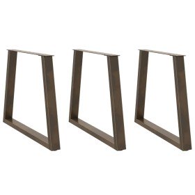 Patas para mesa de comedor en forma de V (3 unidades, acero