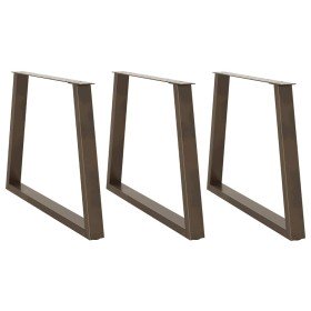 Patas para mesa de comedor en forma de V (3 unidades, acero