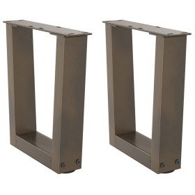 Patas para mesa de centro en forma de V (2 unidades, acero