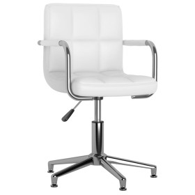 White synthetic leather swivel dining chair by vidaXL, dining chairs - Ref: Foro24-3088092, Price: 101,39 €, Discount: %