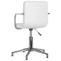 Drehbarer Esszimmerstuhl aus weißem Kunstleder von vidaXL, Essstühle - Ref: Foro24-3088092, Preis: 101,39 €, Rabatt: %