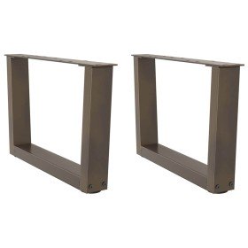Patas para mesa de centro en forma de V (2 unidades, acero