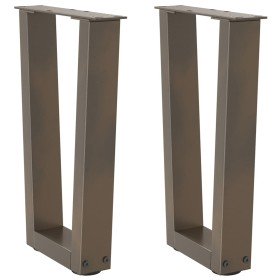 Patas para mesa de centro en forma de V (2 unidades, acero