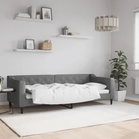 Dark gray fabric sofa bed 80x200 cm by vidaXL, Beds and slatted bases - Ref: Foro24-354157, Price: 182,37 €, Discount: %
