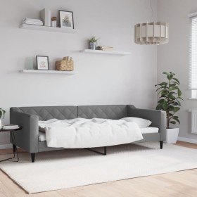 Dunkelgraues Schlafsofa aus Stoff, 90 x 200 cm von vidaXL, Betten und Lattenroste - Ref: Foro24-354162, Preis: 192,98 €, Raba...
