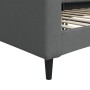 Sofá cama tela gris oscuro 90x200 cm de vidaXL, Camas y somieres - Ref: Foro24-354162, Precio: 192,98 €, Descuento: %