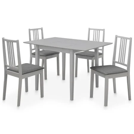 5-teiliges Esszimmermöbel-Set aus grauem MDF von vidaXL, Möbelsets für Küchen und Esszimmer - Ref: Foro24-276398, Preis: 417,...