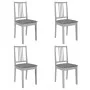 5-teiliges Esszimmermöbel-Set aus grauem MDF von vidaXL, Möbelsets für Küchen und Esszimmer - Ref: Foro24-276398, Preis: 417,...