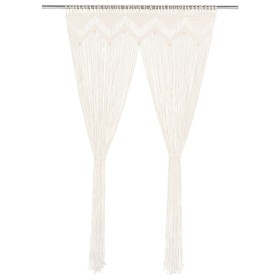 Cortina de macramé algodón 140x240 cm de vidaXL, Cortinas y visillos - Ref: Foro24-133908, Precio: 43,29 €, Descuento: %