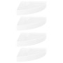 Floating wall shelf 4 pcs glossy white MDF 25x25x3.8 cm by vidaXL, Shelves and shelves - Ref: Foro24-323888, Price: 39,58 €, ...