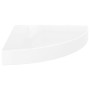 Floating wall shelf 4 pcs glossy white MDF 25x25x3.8 cm by vidaXL, Shelves and shelves - Ref: Foro24-323888, Price: 39,58 €, ...