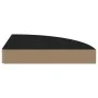 Corner floating shelves 4 units black MDF 25x25x3.8 cm by vidaXL, Shelves and shelves - Ref: Foro24-323900, Price: 47,06 €, D...