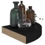 Corner floating shelves 4 units black MDF 25x25x3.8 cm by vidaXL, Shelves and shelves - Ref: Foro24-323900, Price: 47,06 €, D...