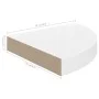 Floating wall shelf 4 pcs glossy white MDF 25x25x3.8 cm by vidaXL, Shelves and shelves - Ref: Foro24-323888, Price: 39,82 €, ...