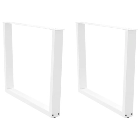 Patas para mesa de comedor en forma de V (2 unidades), color blanco, 100 x (72-73,3) cm, acero en Patas para mesas | Comprar onl