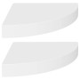 Corner floating shelf 2 pcs MDF white 25x25x3.8 cm by vidaXL, Shelves and shelves - Ref: Foro24-323896, Price: 28,97 €, Disco...