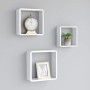 Cube Wandregale 3 Einheiten aus weißem MDF von vidaXL, Regale und Regale - Ref: Foro24-323952, Preis: 44,18 €, Rabatt: %