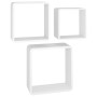 Cube wall shelves 3 units white MDF by vidaXL, Shelves and shelves - Ref: Foro24-323952, Price: 44,18 €, Discount: %