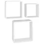 Cube wall shelves 3 units white MDF by vidaXL, Shelves and shelves - Ref: Foro24-323952, Price: 46,92 €, Discount: %