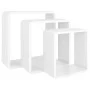 Cube wall shelves 3 units white MDF by vidaXL, Shelves and shelves - Ref: Foro24-323952, Price: 46,92 €, Discount: %