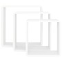 Cube Wandregale 3 Einheiten aus weißem MDF von vidaXL, Regale und Regale - Ref: Foro24-323952, Preis: 44,18 €, Rabatt: %