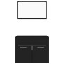 Conjunto de muebles de baño 2 pzas madera contrachapada negro de vidaXL, Muebles de baño - Ref: Foro24-804783, Precio: 67,29 ...