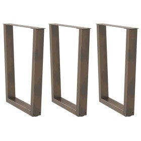 Patas para mesa de comedor en forma de V (3 unidades, acero
