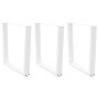 Patas para mesa de comedor en forma de V (3 unidades), color blanco, 80 x (72-73,3) cm, acero en Patas para mesas | Comprar onli