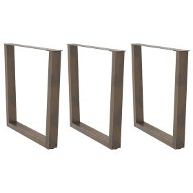 Patas para mesa de comedor en forma de V (3 unidades, acero