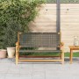 Muebles de jardín Gris 122 x 78 x 73cm Madera maciza de Acacia