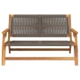 Muebles de jardín Gris 78 x 122 x 73cm Madera maciza de Acacia