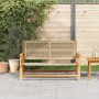 Muebles de jardín Beige 78 x 122 x 73cm Madera maciza de Acacia