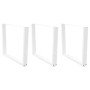 Patas para mesa de comedor en forma de V (3 unidades), color blanco, 100 x (72-73,3) cm, acero en Patas para mesas | Comprar onl