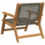 Muebles de jardín 2 pcs Gris 67 x 78 x 73cm