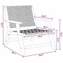 Muebles de jardín 2 pcs Blanco 67 x 78 x 73cm