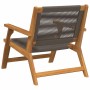 Muebles de jardín 2 pcs Gris 78 x 67 x 73cm