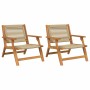 Muebles de jardín 2 pcs Beige 78 x 67 x 73cm