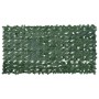 Pantalla de balcón de hojas verde oscuro 200x100 cm