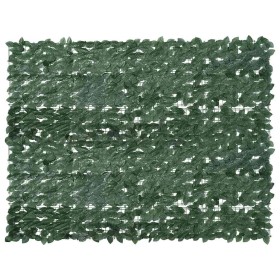 Pantalla de balcón de hojas verde oscuro 200x150 cm