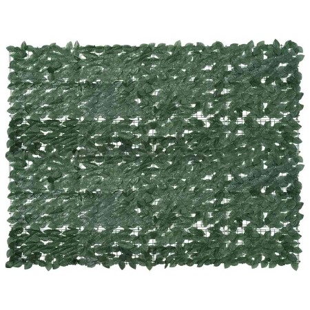 Pantalla de balcón de hojas verde oscuro 200x150 cm