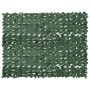 Pantalla de balcón de hojas verde oscuro 200x150 cm